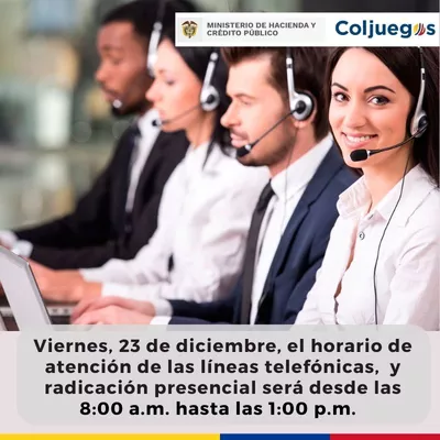 Horario 23 de diciembre